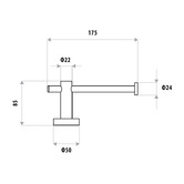 Linkware Loui Stainless Steel Toilet Roll Holder
