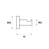 Linkware Loui Stainless Steel Robe Hook