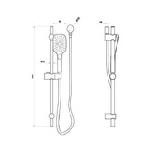 Linkware Huntingwood Rail Shower