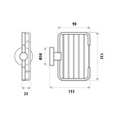 Linkware Loui Stainless Steel Soap Dish