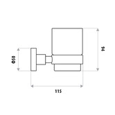Linkware 2 Piece Loui Tumbler &amp; Holder Set