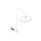 Linkware The Gabe 260mm Shower Arm &amp; Head