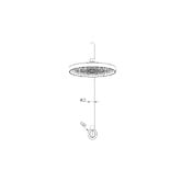 Linkware The Gabe 260mm Shower Arm &amp; Head