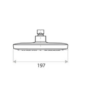 Linkware Huntingwood 190mm Chrome Shower Head