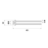 Linkware Loui 450mm Stainless Steel Double Bar Towel Hanger