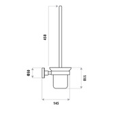 Linkware 2 Piece Loui Toilet Brush &amp; Holder Set