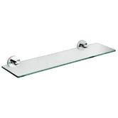 Bianka Loui Stainless Steel &amp; Glass Bathroom Shelf