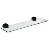 Linkware Loui Stainless Steel &amp; Glass Bathroom Shelf