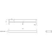 Linkware Huntingwood Stainless Steel Double Towel Rail