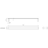 Linkware Huntingwood Stainless Steel Single Towel Rail