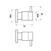 Linkware Elle Brass Wall Top Assemblies