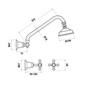 Linkware Noosa Directional Gooseneck Shower &amp; Tap Set