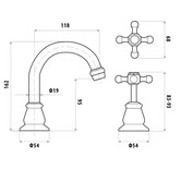 Linkware 3 Piece Noosa Spout &amp; Mixer Set