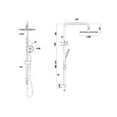 Linkware Elle Stainless Steel Twin Shower