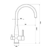 Linkware Elle 304 Stainless Steel Filter Sink Mixer