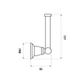 Linkware Noosa Brass Stirrup Toilet Roll Holder