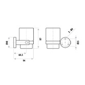 Linkware Elle Stainless Steel Tumbler &amp; Holder Set