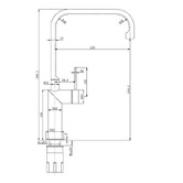 Linkware Elle 316 Stainless Steel Kitchen Sink Mixer
