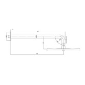 Linkware Elle 316 250mm Stainless Steel Shower Arm &amp; Head