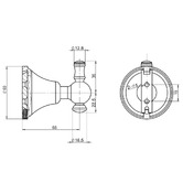 Linkware Augustine Brass Robe Hook