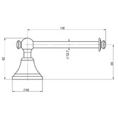 Linkware Augustine Brass Toilet Roll Holder