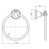 Linkware Augustine Towel Ring