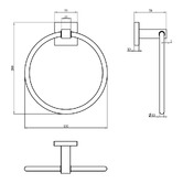 Linkware Lauren Elite Towel Ring