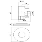 Linkware Dan Elle Mini Cistern Tap