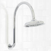 Linkware Augustine 220mm Gooseneck Shower Arm &amp; Head