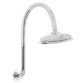 Linkware Augustine 220mm Gooseneck Shower Arm &amp; Head