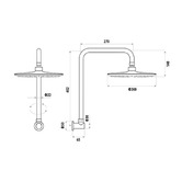 Linkware Loui Round Shower Arm &amp; Head