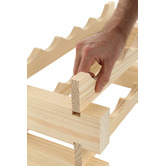Grafton Home Goods 72 Bottle Wood Wine Rack