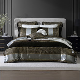 DaVinci Sovereign Yarn-Dyed Lurex Jacquard Quilt Cover Set