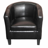 By Designs Asher Faux Leather Tub Chair