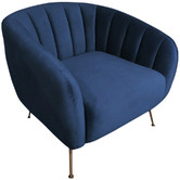 By Designs Asha Velvet Accent Chair