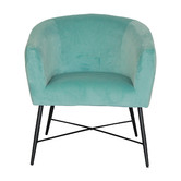 By Designs Shaylah Velvet Accent Chair