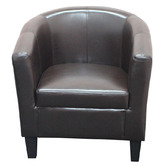 By Designs Gunther Faux Leather Tub Chair