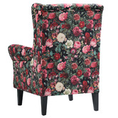 By Designs Brent Floral Velvet Wingback Chair