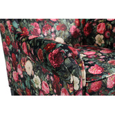 By Designs Brent Floral Velvet Wingback Chair