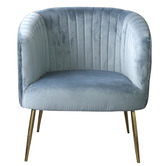 By Designs Karina Velvet Accent Chair