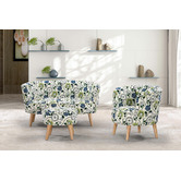 By Designs Scandi Print Berfin Footstool