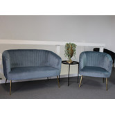 By Designs Karina Velvet Accent Chair