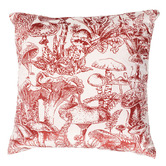 By Designs Red Charlotte Velvet Cushion