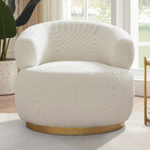 By Designs Tuscan Boucle Swivel Armchair