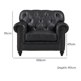 By Designs Primavera Leather Armchair