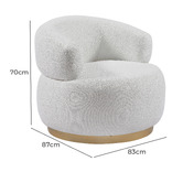 By Designs Tuscan Boucle Swivel Armchair