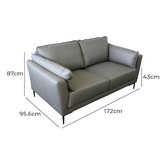 By Designs Sapori 5 Seater Leather Sofa Set
