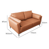 By Designs Sapori 5 Seater Leather Sofa Set