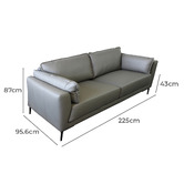 By Designs Sapori 3 Seater Leather Sofa