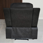 By Designs Black Riego Manual Recliner Armchair